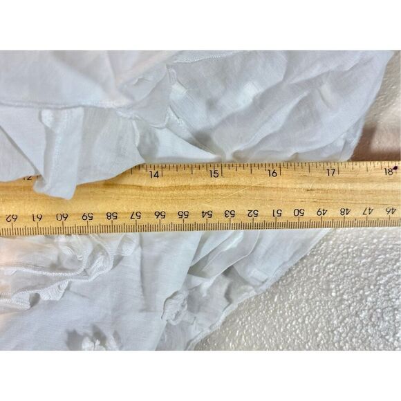 Acler Mock Neck Polka Dot Frills Ruffle White Hawk Top Women’s Size 4US - Picture 11 of 11